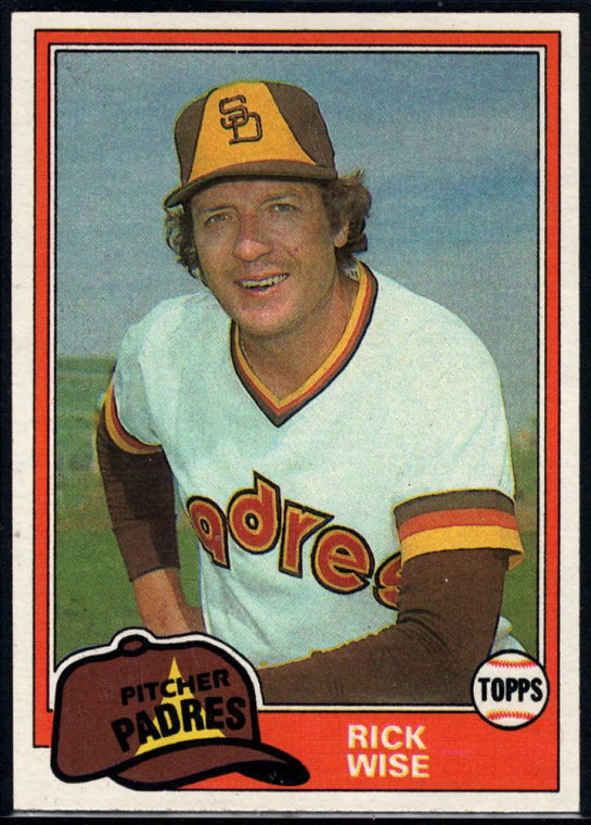 1981 Topps #616 Rick Wise VG San Diego Padres 