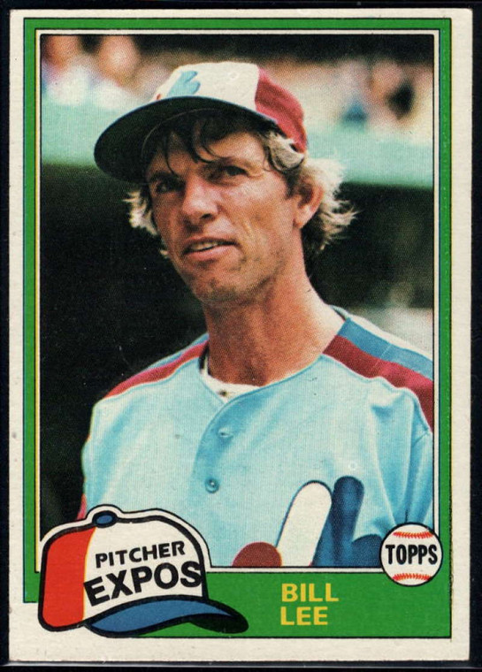 SOLD 15840 1981 Topps #633 Bill Lee VG Montreal Expos 