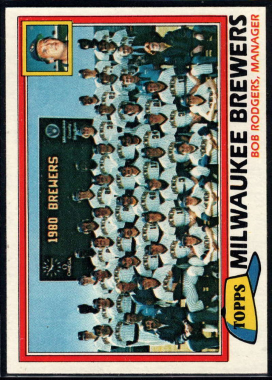 1981 Topps #668 Brewers Team/Bob Rodgers MG VG Milwaukee Brewers 