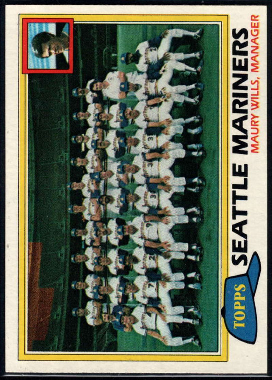 1981 Topps #672 Mariners Team/Maury Wills MG VG Seattle Mariners 