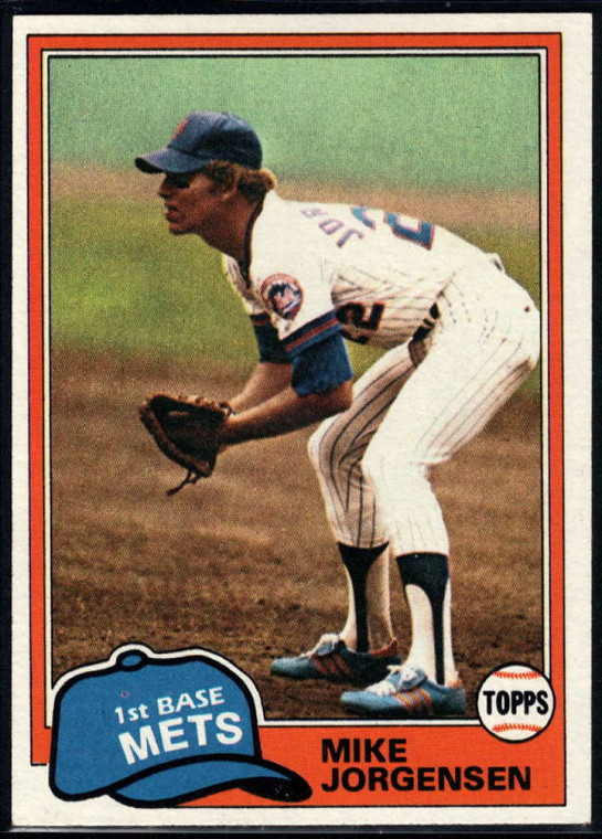 1981 Topps #698 Mike Jorgensen VG New York Mets 