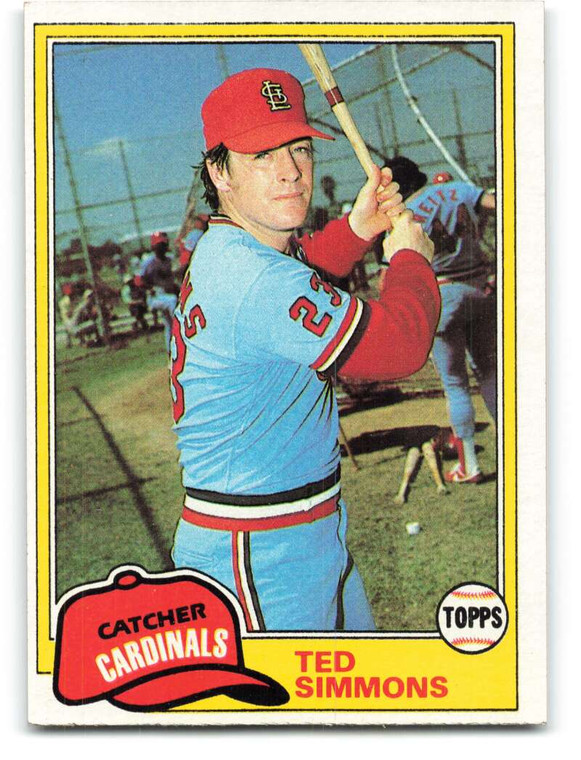 1981 Topps #705 Ted Simmons VG St. Louis Cardinals 