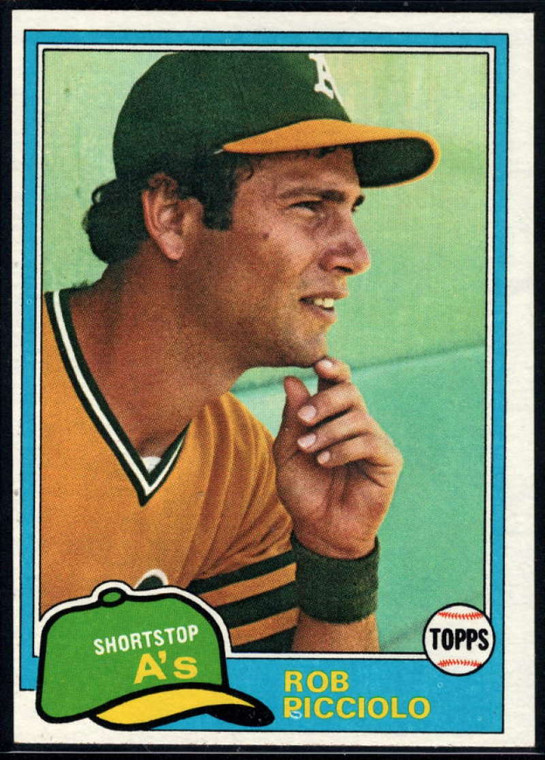 1981 Topps #604 Rob Picciolo VG Oakland Athletics 