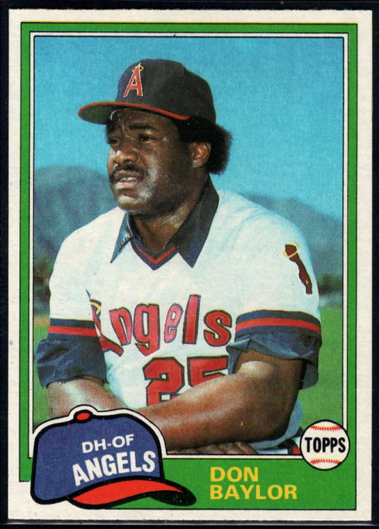 1981 Topps #580 Don Baylor VG California Angels 