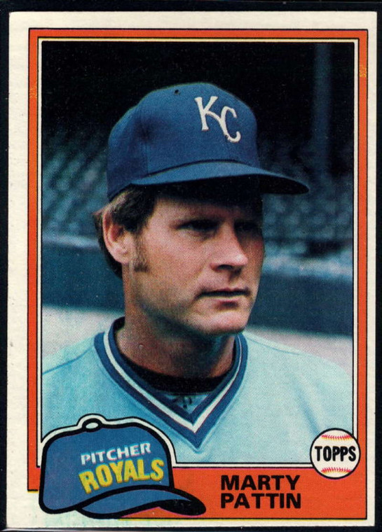 1981 Topps #389 Marty Pattin VG Kansas City Royals 