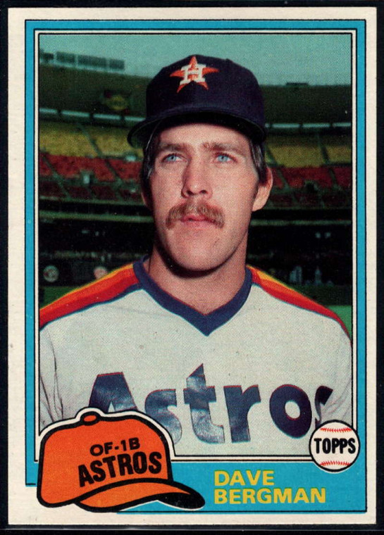 1981 Topps #253 Dave Bergman VG Houston Astros 