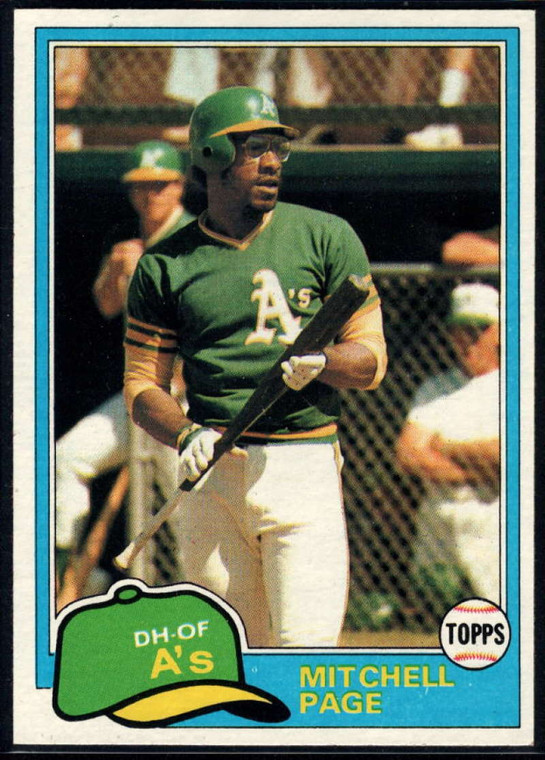 1981 Topps #35 Mitchell Page VG Oakland Athletics 