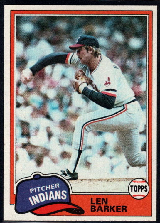 1981 Topps #432 Len Barker VG Cleveland Indians 