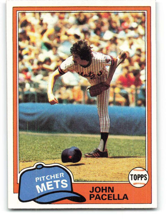 1981 Topps #414 John Pacella DP VG RC Rookie New York Mets 