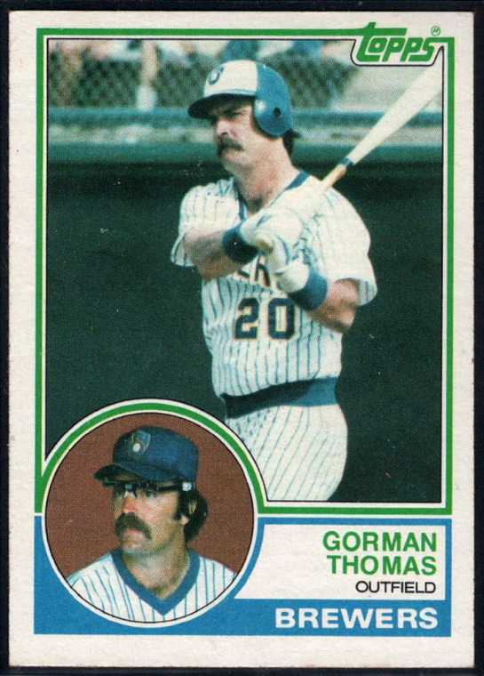 1983 Topps #10 Gorman Thomas VG Milwaukee Brewers 