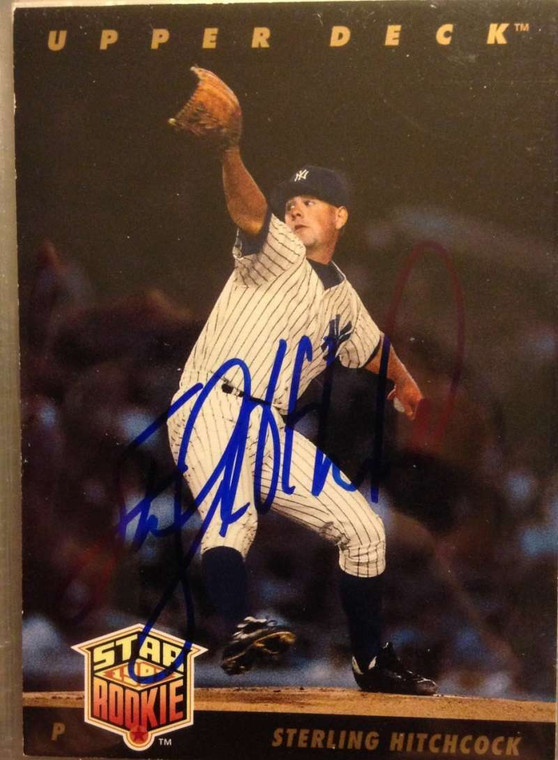 Sterling Hitchcock Autographed 1993 Upper Deck  #16 Rookie Card