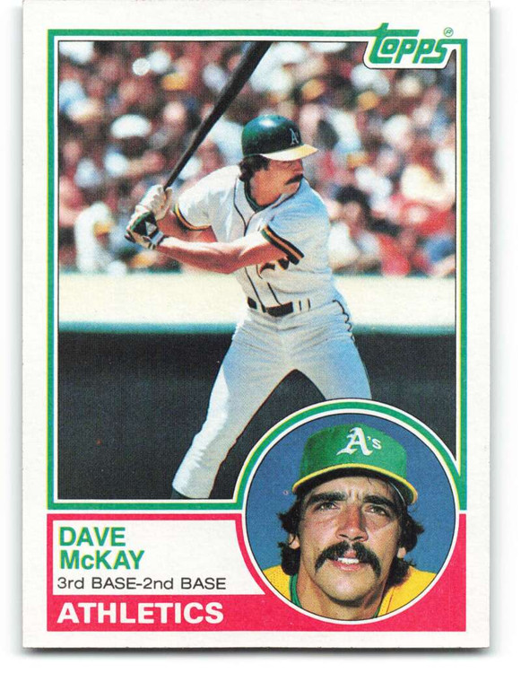 1983 Topps #47 Dave McKay VG Oakland Athletics 