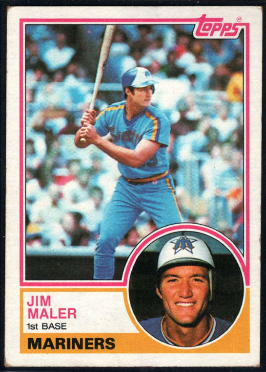 1983 Topps #54 Jim Maler VG RC Rookie Seattle Mariners 