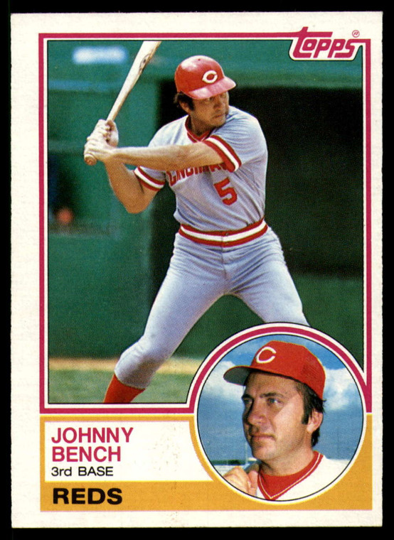 1983 Topps #60 Johnny Bench VG Cincinnati Reds 