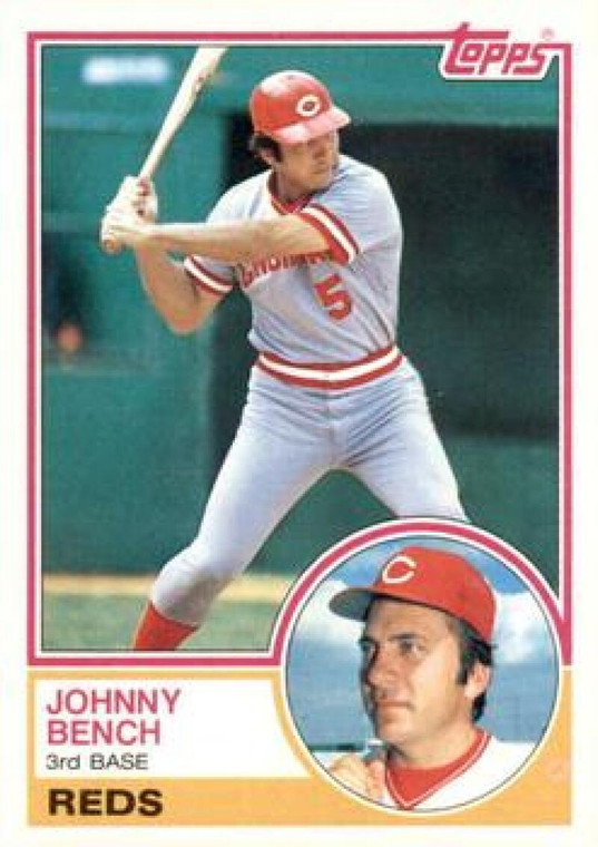 1983 Topps #60 Johnny Bench VG Cincinnati Reds 