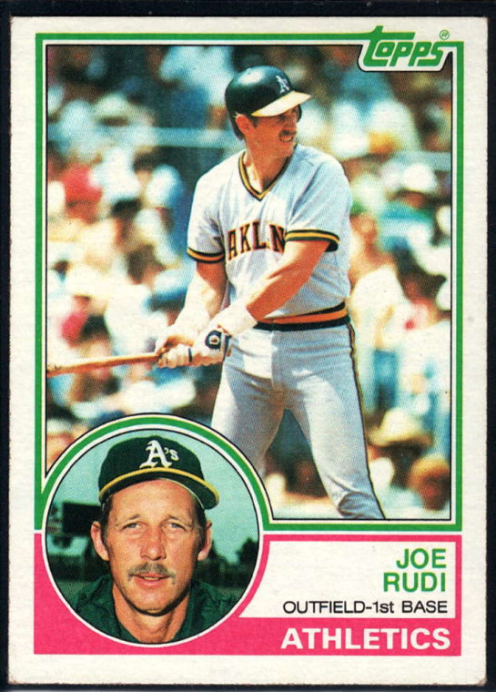 1983 Topps #87 Joe Rudi VG Oakland Athletics 