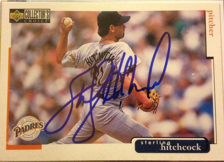 Sterling Hitchcock Autographed 1998 Collector's Choice #484