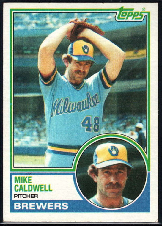 1983 Topps #142 Mike Caldwell VG Milwaukee Brewers 