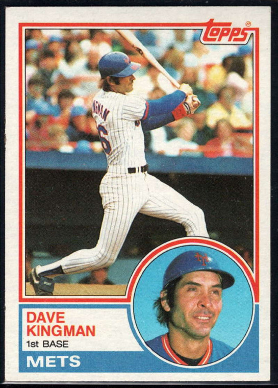 1983 Topps #160 Dave Kingman VG New York Mets 