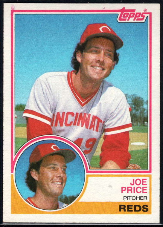 1983 Topps #191 Joe Price VG Cincinnati Reds 