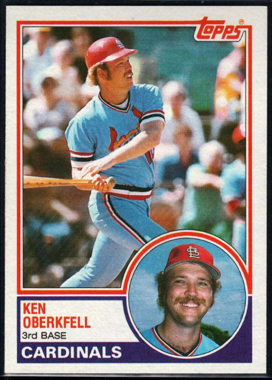 1983 Topps #206 Ken Oberkfell VG St. Louis Cardinals 