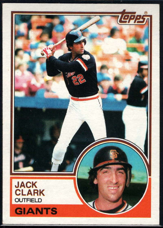 1983 Topps #210 Jack Clark VG San Francisco Giants 