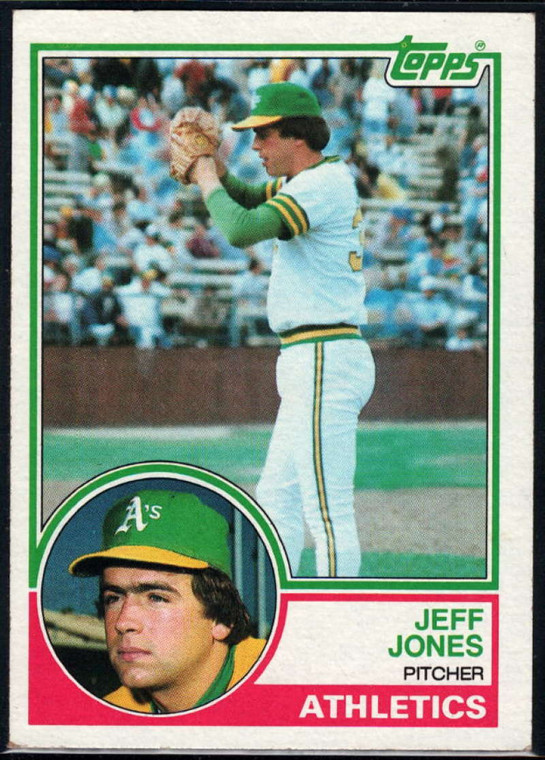 1983 Topps #259 Jeff Jones VG Oakland Athletics 