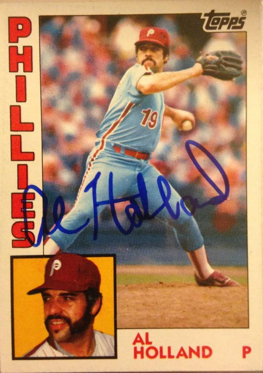 Al Holland Autographed 1984 Topps Tiffany #564