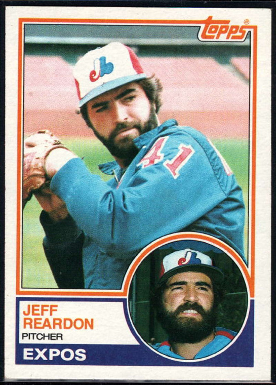 SOLD 16229 1983 Topps #290 Jeff Reardon VG Montreal Expos 