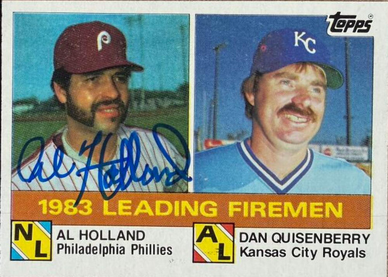 Al Holland Autographed 1984 Topps #138 Leading Firemen 