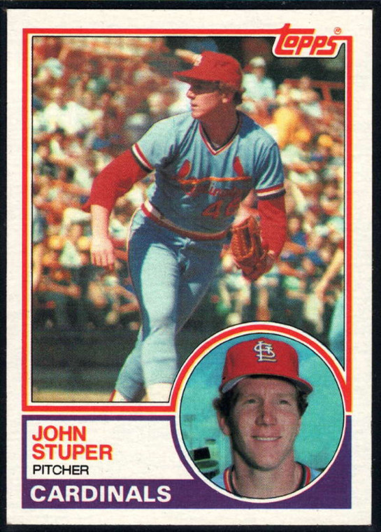 1983 Topps #363 John Stuper VG RC Rookie St. Louis Cardinals 