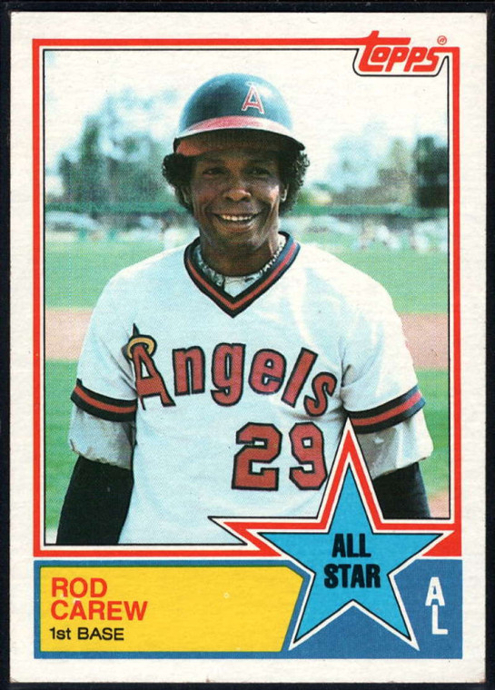 SOLD 16325 1983 Topps #386 Rod Carew AS VG California Angels 