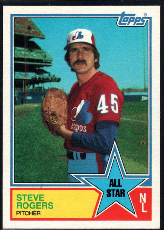 SOLD 16344 1983 Topps #405 Steve Rogers AS VG Montreal Expos 