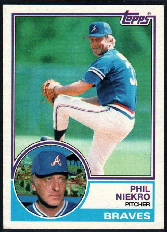 1983 Topps #410 Phil Niekro VG Atlanta Braves 