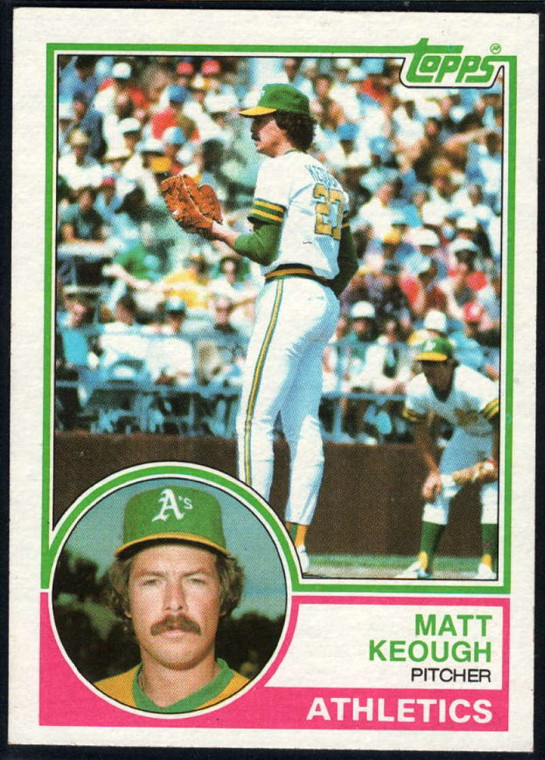 1983 Topps #413 Matt Keough VG Oakland Athletics 