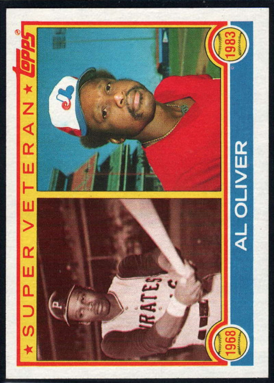 1983 Topps #421 Al Oliver SV VG Pittsburgh Pirates/Montreal Expos 