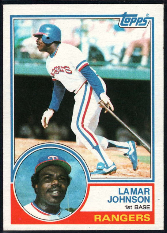 1983 Topps #453 Lamar Johnson VG Texas Rangers 