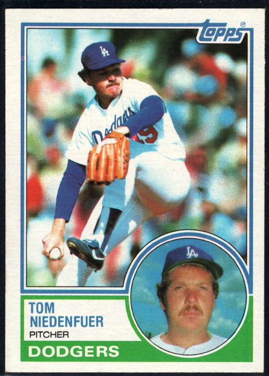 1983 Topps #477 Tom Niedenfuer VG Los Angeles Dodgers 