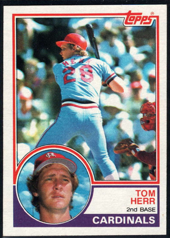 1983 Topps #489 Tom Herr VG St. Louis Cardinals 
