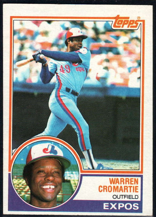 1983 Topps #495 Warren Cromartie VG Montreal Expos 