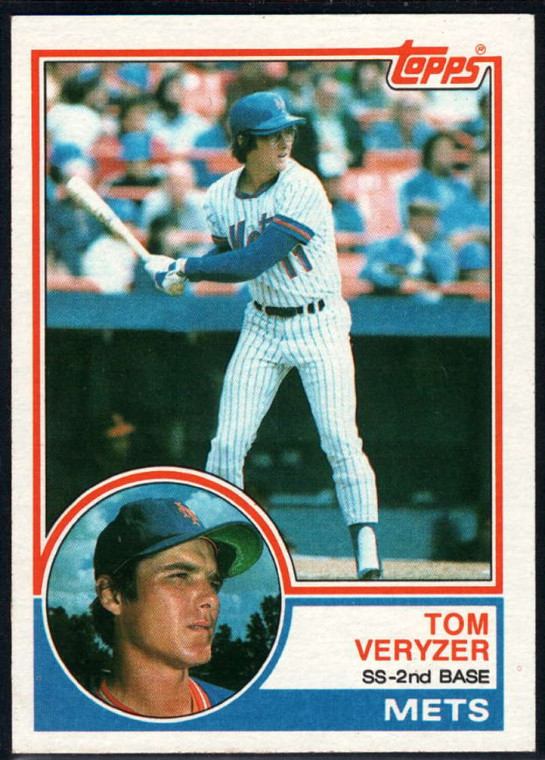 1983 Topps #496 Tom Veryzer VG New York Mets 