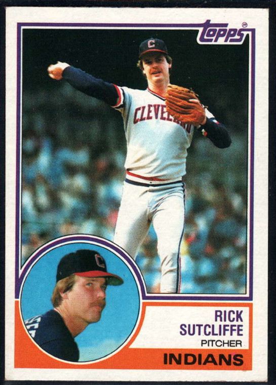 1983 Topps #497 Rick Sutcliffe VG Cleveland Indians 