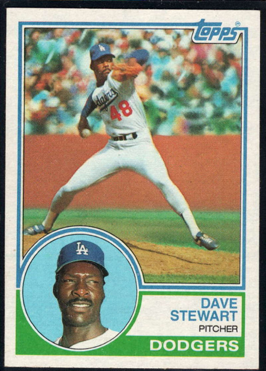 1983 Topps #532 Dave Stewart VG Los Angeles Dodgers 