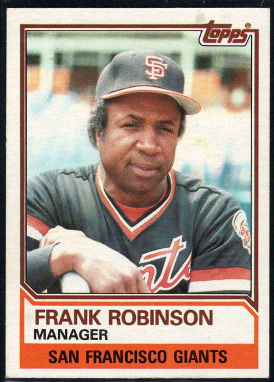 1983 Topps #576 Frank Robinson MG VG San Francisco Giants 