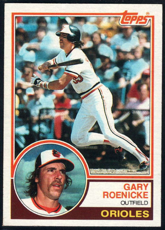 1983 Topps #605 Gary Roenicke VG Baltimore Orioles 