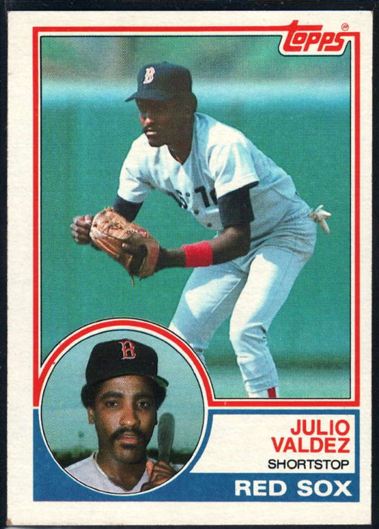 1983 Topps #628 Julio Valdez VG Boston Red Sox 