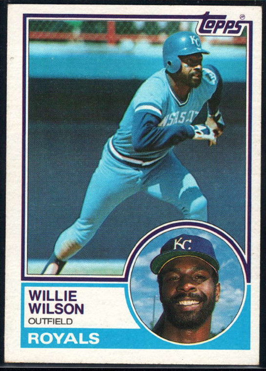 1983 Topps #710 Willie Wilson VG Kansas City Royals 