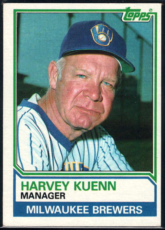 1983 Topps #726 Harvey Kuenn MG VG Milwaukee Brewers 