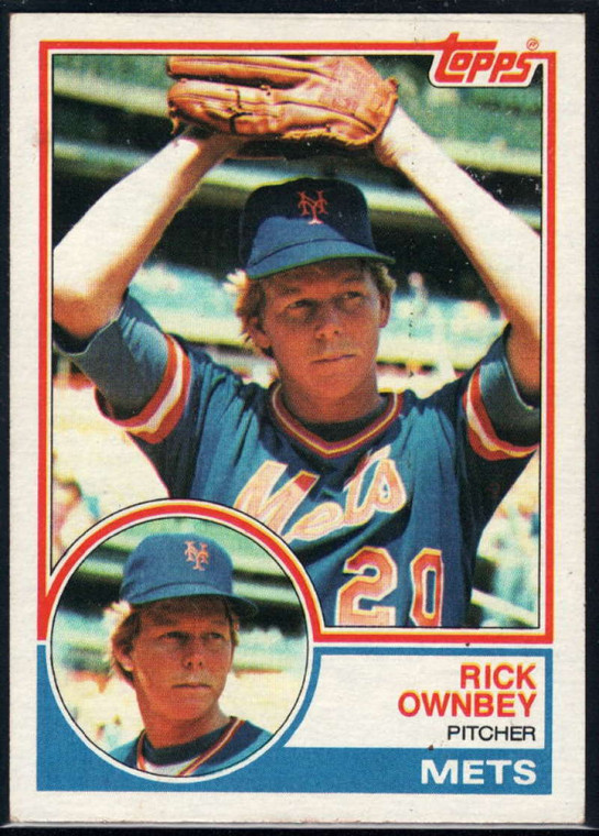 1983 Topps #739 Rick Ownbey VG RC Rookie New York Mets 