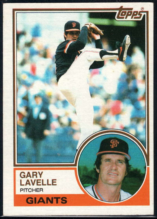 1983 Topps #791 Gary Lavelle VG San Francisco Giants 